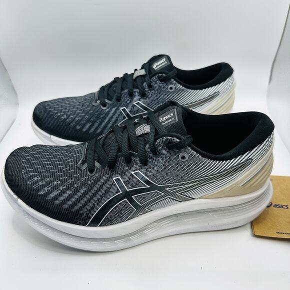 Size 7 - Asics GlideRide 2 Black White Womens’s Running Shoe - Picture 4 of 8